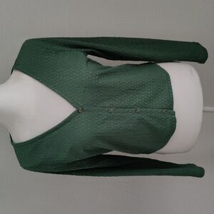 Madewell Crinkled Textured Button Down Cardigan